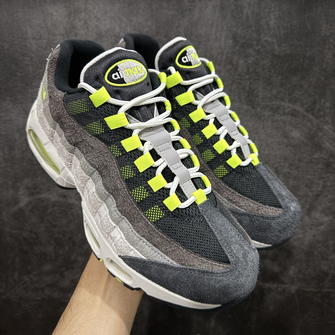 【GX绿x版本】Nike Air Max 95 复古减震气垫跑鞋 灰绿麂皮 HM4738-001 外贸顶级专供 全部配色原鞋原尺码开发生产 极致还原 一眼ZP既视感 尺码:40 40.5 41 42 42.5 43 44 44.5 45 45.5 46 47.5 48.5-选品中心