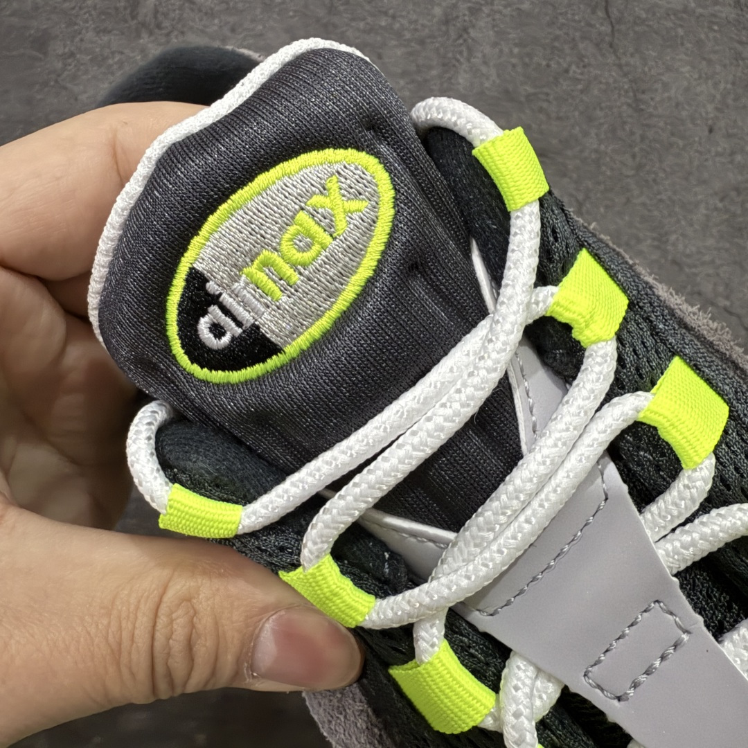 图片[6]-【GX绿x版本】Nike Air Max 95 复古减震气垫跑鞋 灰绿麂皮 HM4738-001  外贸顶级专供 全部配色原鞋原尺码开发生产 极致还原 一眼ZP既视感  尺码：40 40.5 41 42 42.5 43 44 44.5 45 45.5 46 47.5 48.5-选品中心