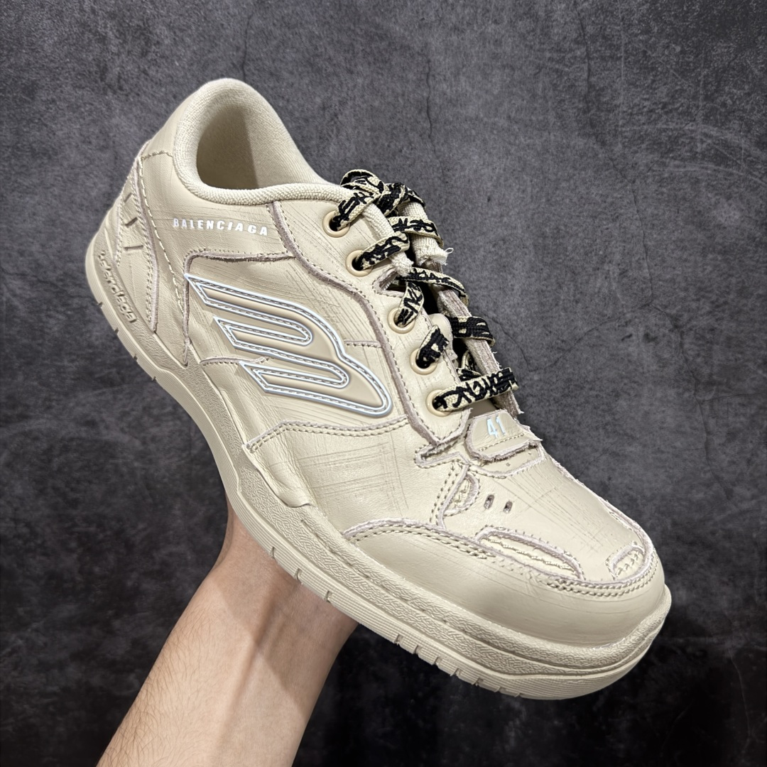图片[3]-【纯原PK版】Balenciag 巴黎世家18代 最新Hamptons系列 情侣款 破损 做旧 休闲 运动鞋 顶级大厂出品 天花板品质 品质细节比工厂版本都要好很多 自行对比 原版购入开发做货 ▪️面料： 原版定制进口头层牛皮 ▪️内里：进口透气毛巾绒里 ▪️鞋底：原版开模防滑橡胶材质 ▪️底厚：3CM ▪️尺码： 35-46-选品中心
