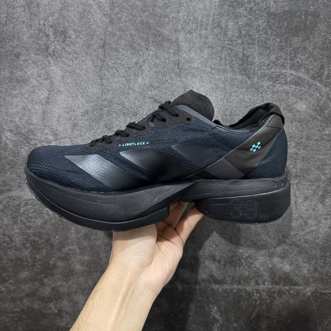 图片[2]-【NO.1纯原】Adidas Adizero Adios Pro 4 M竞训跑步鞋 黑色黑武士 HQ7411 市场独一档品质 区别所有版本 原鞋购入开发数月 原材料 原档案打造 细节版型一比一 独立双层组合底私模. 搭配ENERGYRODS 2.0真碳柱，每一步都动力满满 鞋面用的是Lightlock技术，轻透又贴合，就像给脚定制的一样。 中底是全掌Lightstrike Pro泡棉，软弹感超绝 真正一比一还原真实脚感💪🏻 尺码：36 36.5 37 38 38.5 39 40 40.5 41 42 42.5 43 44 44.5 45 46-选品中心