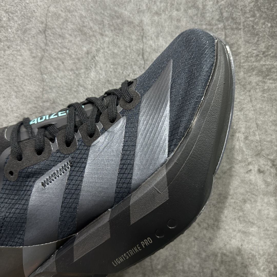 图片[6]-【NO.1纯原】Adidas Adizero Adios Pro 4 M竞训跑步鞋 黑色黑武士 HQ7411 市场独一档品质 区别所有版本 原鞋购入开发数月 原材料 原档案打造 细节版型一比一 独立双层组合底私模. 搭配ENERGYRODS 2.0真碳柱，每一步都动力满满 鞋面用的是Lightlock技术，轻透又贴合，就像给脚定制的一样。 中底是全掌Lightstrike Pro泡棉，软弹感超绝 真正一比一还原真实脚感💪🏻 尺码：36 36.5 37 38 38.5 39 40 40.5 41 42 42.5 43 44 44.5 45 46-选品中心