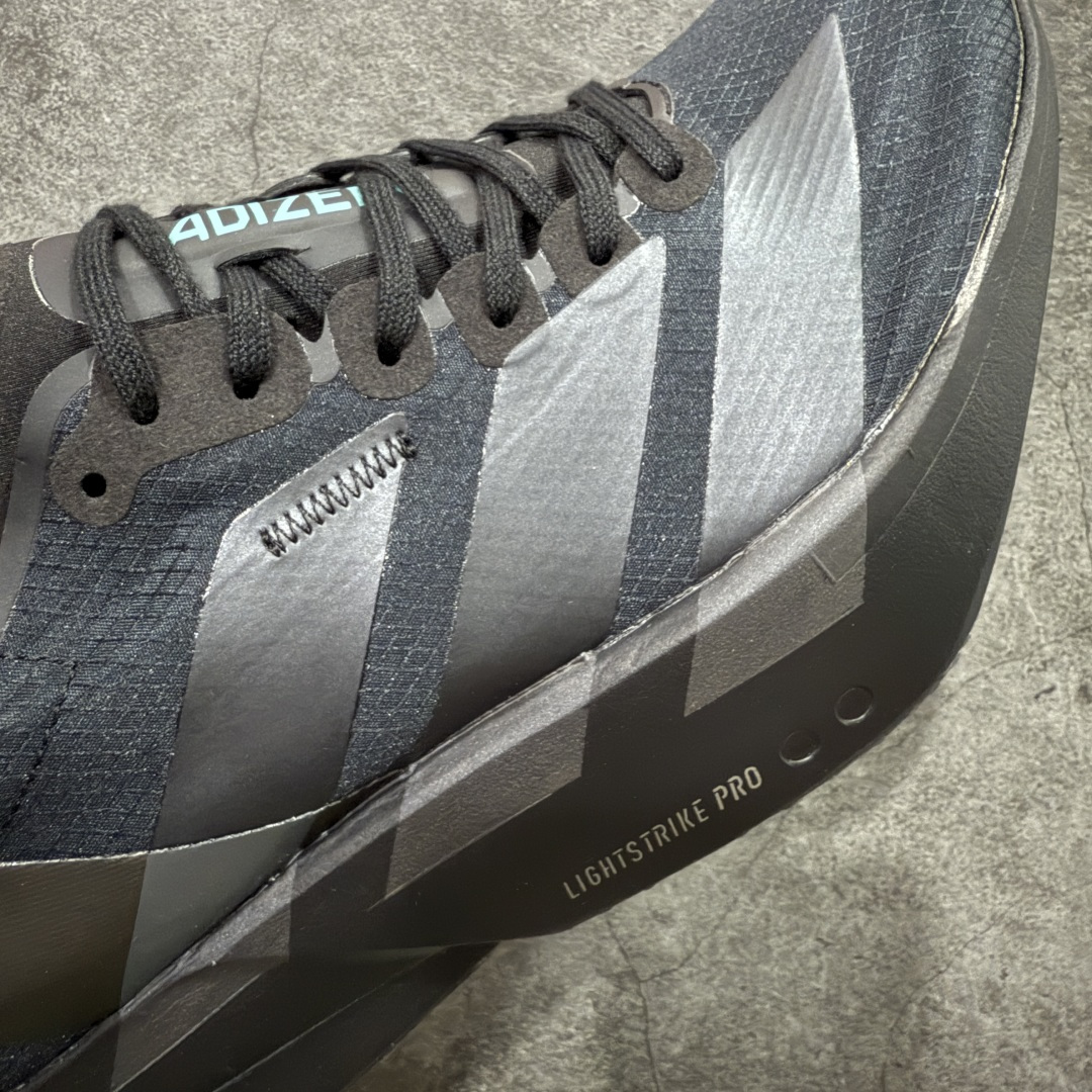 图片[5]-【NO.1纯原】Adidas Adizero Adios Pro 4 M竞训跑步鞋 黑色黑武士 HQ7411 市场独一档品质 区别所有版本 原鞋购入开发数月 原材料 原档案打造 细节版型一比一 独立双层组合底私模. 搭配ENERGYRODS 2.0真碳柱，每一步都动力满满 鞋面用的是Lightlock技术，轻透又贴合，就像给脚定制的一样。 中底是全掌Lightstrike Pro泡棉，软弹感超绝 真正一比一还原真实脚感💪🏻 尺码：36 36.5 37 38 38.5 39 40 40.5 41 42 42.5 43 44 44.5 45 46-选品中心
