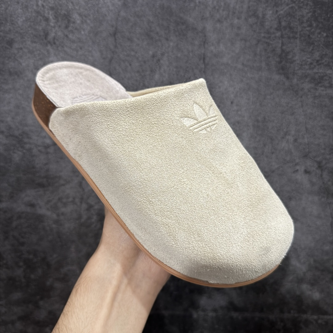 图片[3]-【神版】adidas originals Adimule 阿迪勃肯 黑色加绒款 舒适百搭 防磨包头一脚蹬拖鞋 货号：JP8730 尺码：35.5-45半码-选品中心