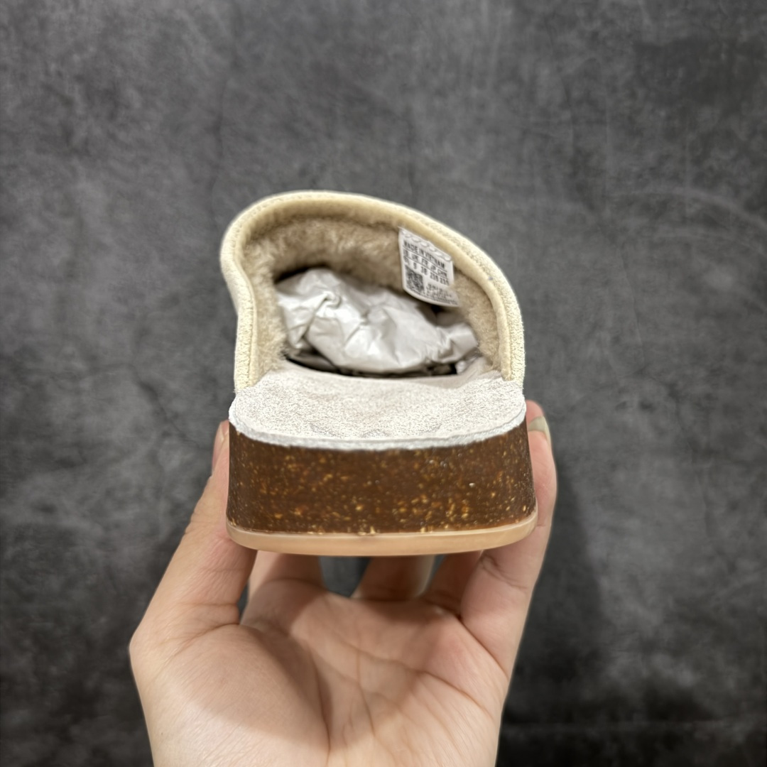 图片[4]-【神版】adidas originals Adimule 阿迪勃肯 黑色加绒款 舒适百搭 防磨包头一脚蹬拖鞋 货号：JP8730 尺码：35.5-45半码-选品中心