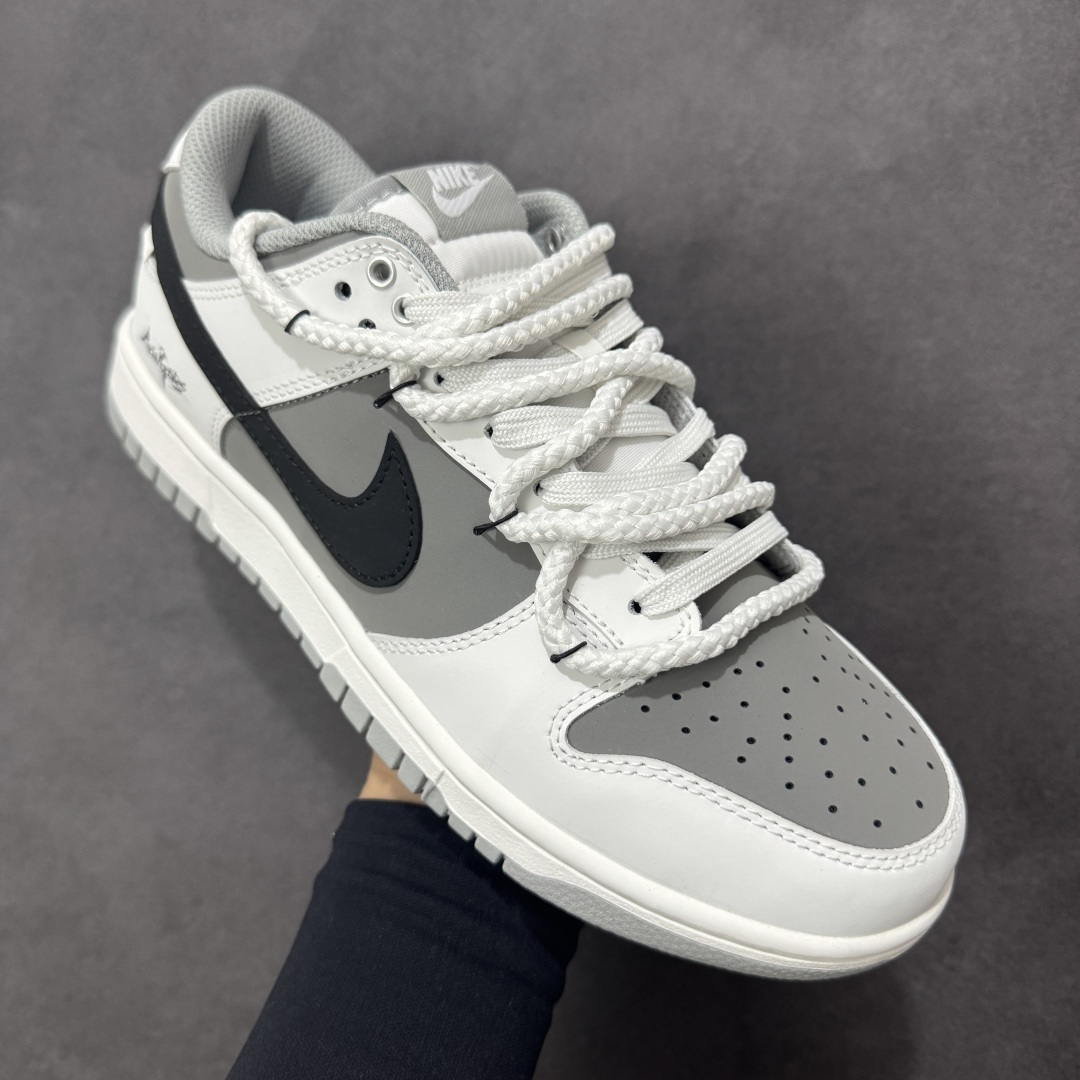 图片[3]-【YC版本】Nike Dunk Low 解构绑带 周年高端定制 低帮休闲板鞋   #定制鞋盒 大厂纯原品质出货 超高清洁度 皮料切割干净无任何毛边 细节完美 货号：WG0510-061  尺码：40 40.5 41 42 42.5 43 44 44.5 45 46 编码：HXSB330340-选品中心
