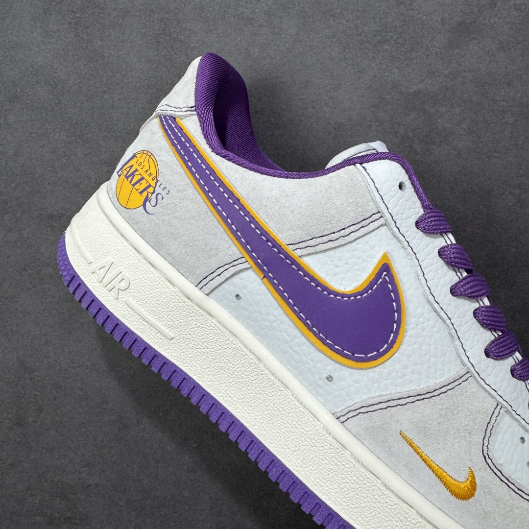 图片[6]-【定制版】NIke Air Force 1 \’07 Low “NBA联名——紫金湖人”空军一号 低帮 运动鞋 休闲鞋 折边针车 工艺难度大 原楦头原纸板 原装鞋盒 定制五金配件 内置全掌气垫 原厂鞋底 货号：SS1979-004 尺码：36 36.5 37.5 38 38.5 39 40 40.5 41 42 42.5 43 44 44.5 45 编码：HXSA310320-选品中心