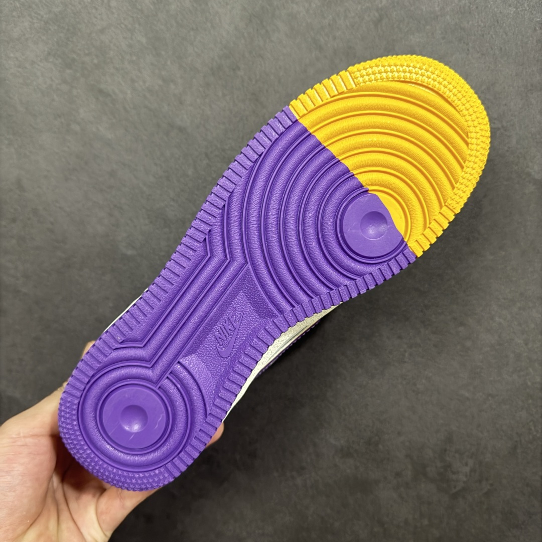 图片[9]-【定制版】NIke Air Force 1 \’07 Low “NBA联名——紫金湖人”空军一号 低帮 运动鞋 休闲鞋 折边针车 工艺难度大 原楦头原纸板 原装鞋盒 定制五金配件 内置全掌气垫 原厂鞋底 货号：SS1979-004 尺码：36 36.5 37.5 38 38.5 39 40 40.5 41 42 42.5 43 44 44.5 45 编码：HXSA310320-选品中心