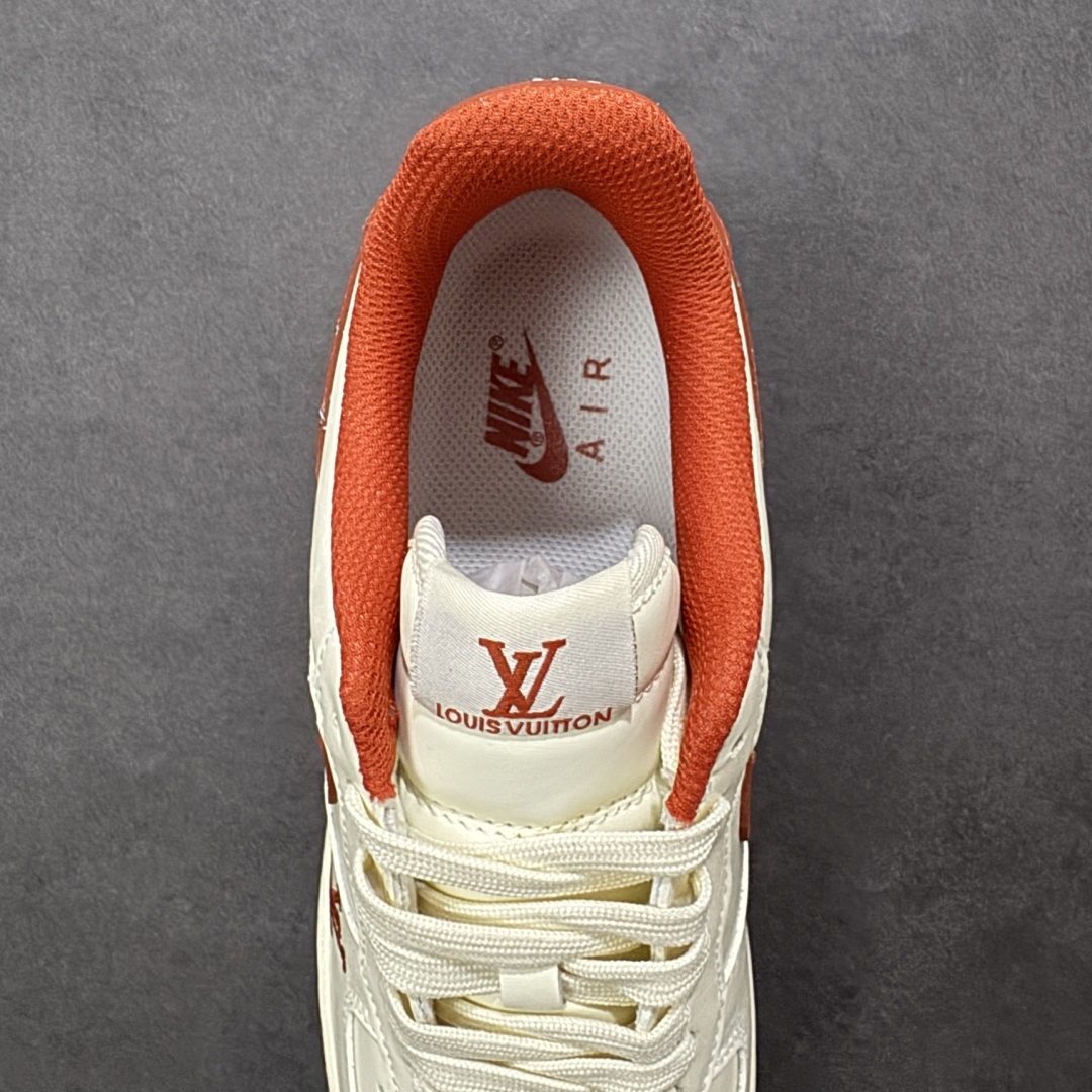 图片[7]-【定制版】NIke Air Force 1 \’07 Low “LV联名–枫红雅白” 空军一号低帮 运动鞋 休闲鞋 折边针车 工艺难度大 原楦头原纸板 高端定制鞋盒 原厂鞋底 超高清洁度 细节完美 货号：NH0601-588 尺码：36 36.5 37.5 38 38.5 39 40 40.5 41 42 42.5 43 44 44.5 45-选品中心