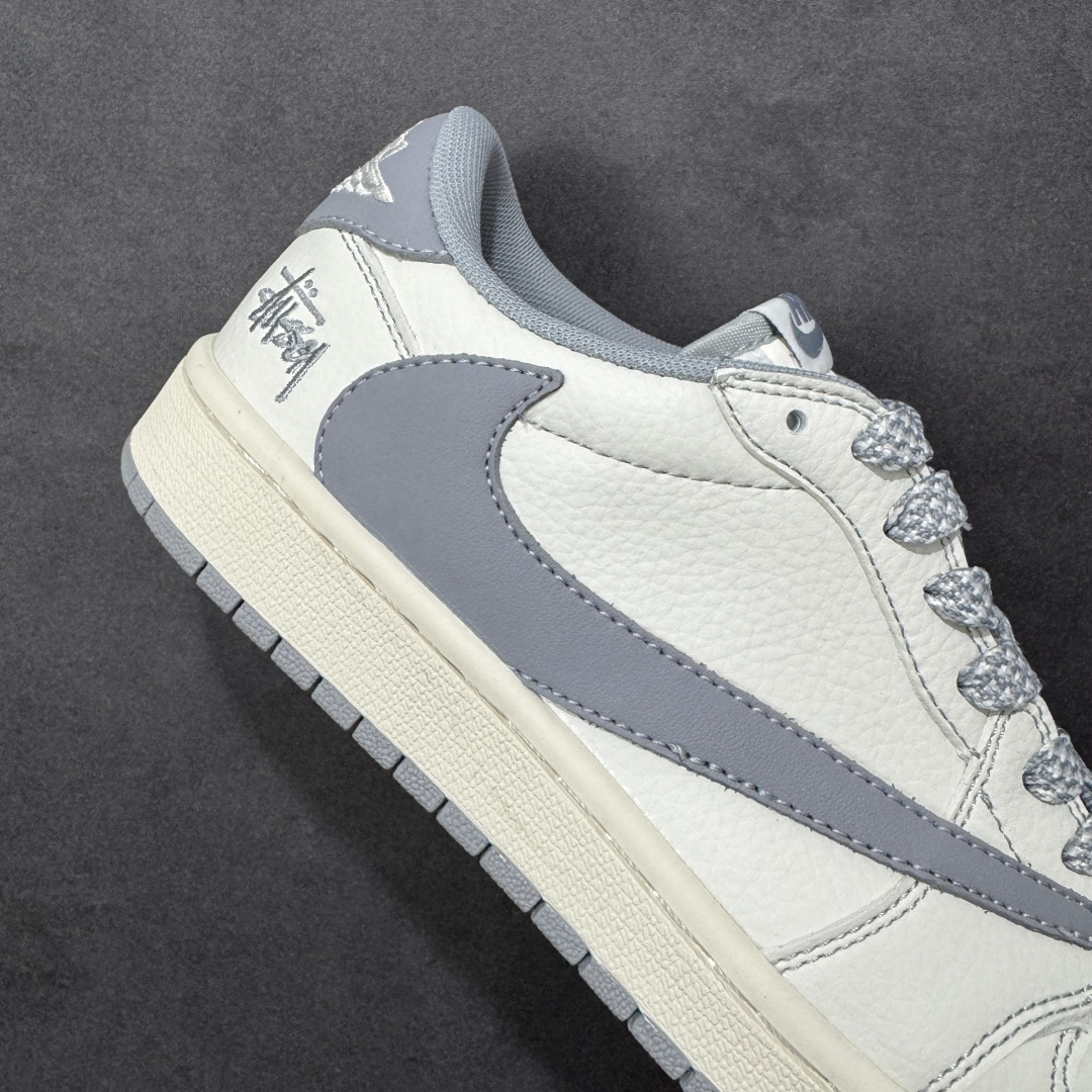 图片[6]-【定制版】Air Jordan 1 Low AJ1 乔1 斯图西联名 高端定制 倒钩低帮复古篮球鞋 #定制鞋盒 大厂纯原品质出货 超高清洁度 皮料切割干净无任何毛边 细节完美 货号：CS5288-501 尺码：36 36.5 37.5 38 36.5 39 40 40.5 41 42 42.5 43 44 44.5 45 编码：CCB320330-选品中心