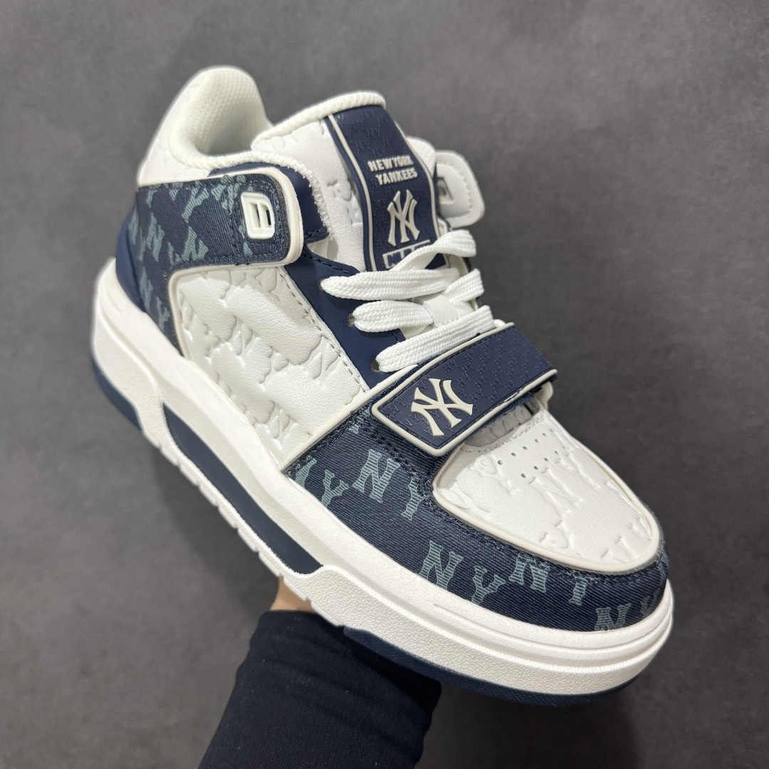 图片[3]-【GQ福利】福利特价MLB Chunky Runner Basic 纽约洋基队二代扣学长鞋 低帮老爹风轻量增高厚底百搭休闲运动板鞋 原楦原纸版开发版型#采用荔枝纹轻量克重纤维移膜皮革面鞋面材质#全新独立5cm厘米外增高轻质发泡中底组合耐磨橡胶外底片！学院穿搭爆款,Korea韩国限定!联乘美国榄球洋基队！ 尺码：36-45-选品中心