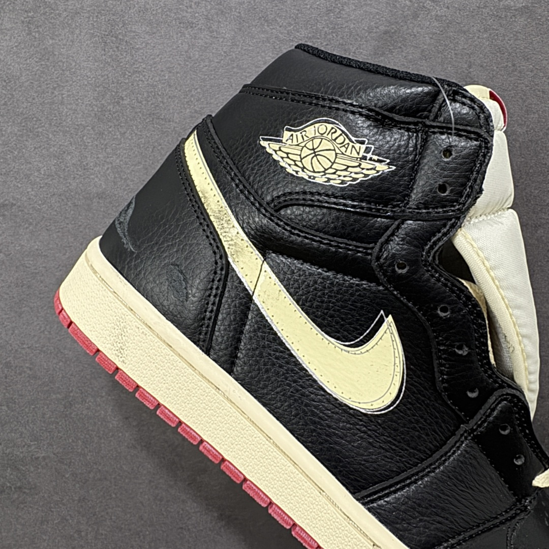 图片[6]-【清远TS版】Nike Air Jordan aj1 Retro High OG 复刻黑扣碎 百搭休闲文化运动篮球鞋 IB8958-100 口碑AJ大厂出品 全系列原楦原纸板开发 原厂头层皮料加持 原厂定型后跟完美效果 裁片超高清洁度 针车 细节到位 性价比十足💪🏻 尺码：36-48.5（半）-选品中心