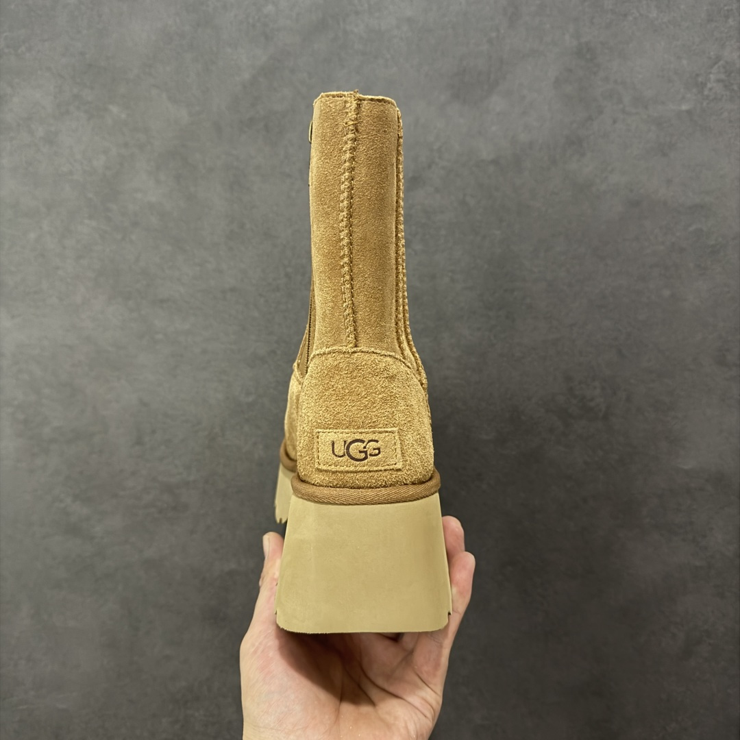 图片[4]-【莞产X1版本】全网最齐ugg130个配色市面顶级版本 1158313 UGG 鱼人厚底铅笔靴 5cm厚底 小红书爆款 厚底羊皮毛一体雪地靴女款 广州外贸大厂生产鞋头到鞋垫真羊皮毛一体独立外盒包装芯片带防水工艺区别市面任何版本 5cm厚底独立原版开发大底羊绒鞋垫冬季保暖外出家居都是很适合的选择进年uug推出款式系列局部偏向年轻消费者喜好也走到时尚潮流穿搭的前沿鞋身材质防泼水涂层翻毛皮鞋面17毫米UGGPURE™植入式羊毛内底轻便防滑舒适橡胶外底带有品牌LOGO商标带全套包装 尺码：35-40-选品中心