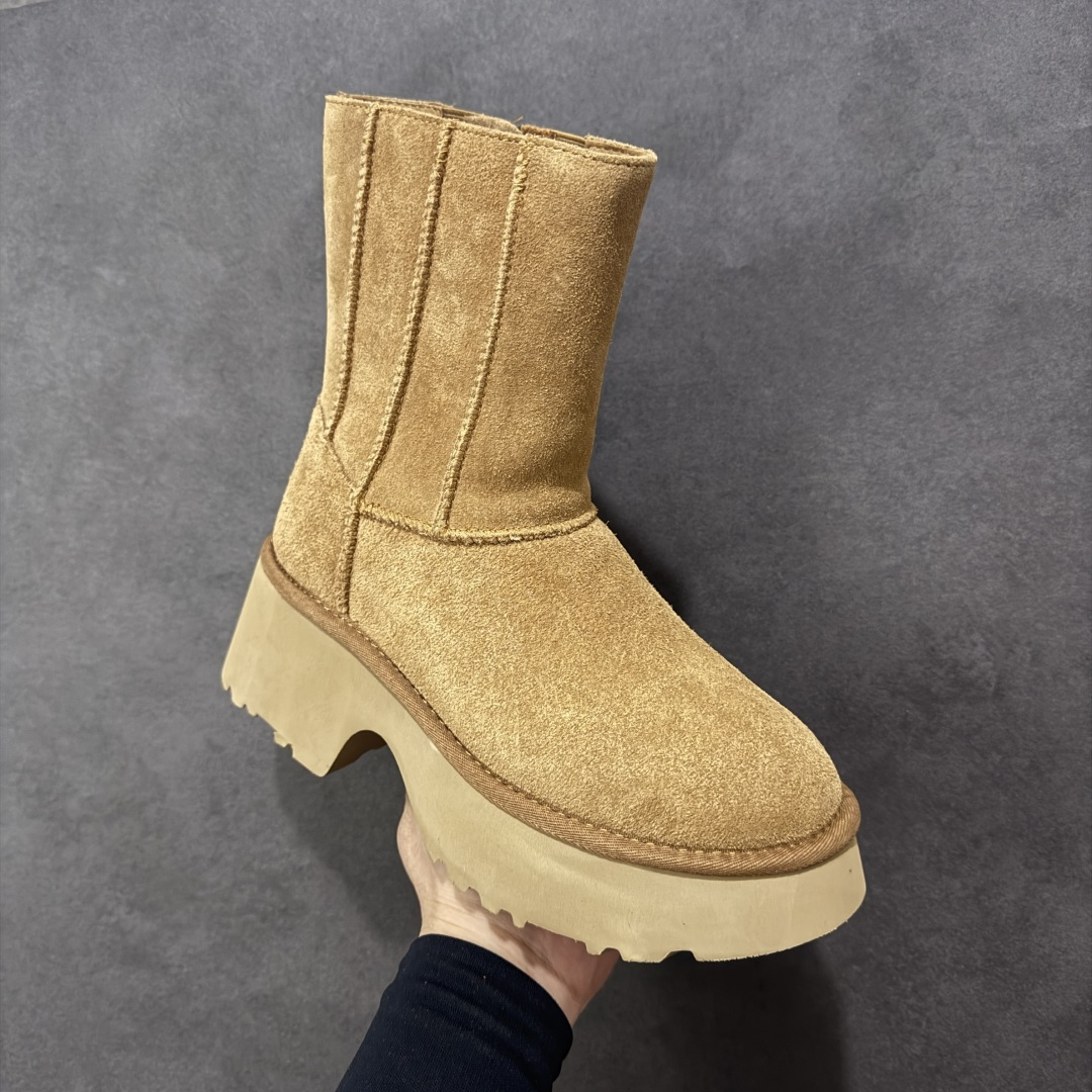 图片[3]-【莞产X1版本】全网最齐ugg130个配色市面顶级版本 1158313 UGG 鱼人厚底铅笔靴 5cm厚底 小红书爆款 厚底羊皮毛一体雪地靴女款 广州外贸大厂生产鞋头到鞋垫真羊皮毛一体独立外盒包装芯片带防水工艺区别市面任何版本 5cm厚底独立原版开发大底羊绒鞋垫冬季保暖外出家居都是很适合的选择进年uug推出款式系列局部偏向年轻消费者喜好也走到时尚潮流穿搭的前沿鞋身材质防泼水涂层翻毛皮鞋面17毫米UGGPURE™植入式羊毛内底轻便防滑舒适橡胶外底带有品牌LOGO商标带全套包装 尺码：35-40-选品中心