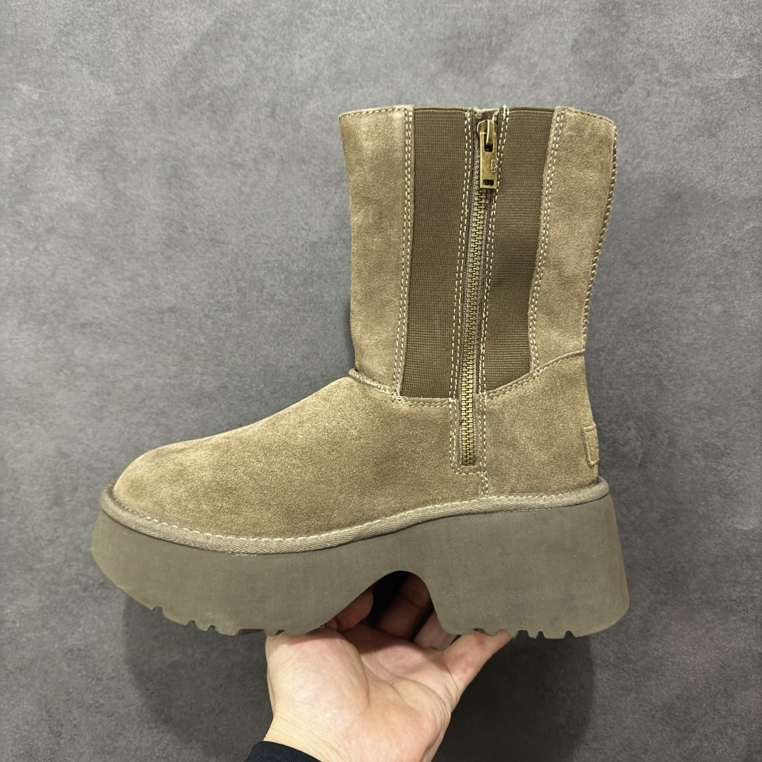 图片[2]-【莞产X1版本】全网最齐ugg130个配色市面顶级版本 1158313 UGG 鱼人厚底铅笔靴 5cm厚底 小红书爆款 厚底羊皮毛一体雪地靴女款 广州外贸大厂生产鞋头到鞋垫真羊皮毛一体独立外盒包装芯片带防水工艺区别市面任何版本 5cm厚底独立原版开发大底羊绒鞋垫冬季保暖外出家居都是很适合的选择进年uug推出款式系列局部偏向年轻消费者喜好也走到时尚潮流穿搭的前沿鞋身材质防泼水涂层翻毛皮鞋面17毫米UGGPURE™植入式羊毛内底轻便防滑舒适橡胶外底带有品牌LOGO商标带全套包装 尺码：35-40-选品中心