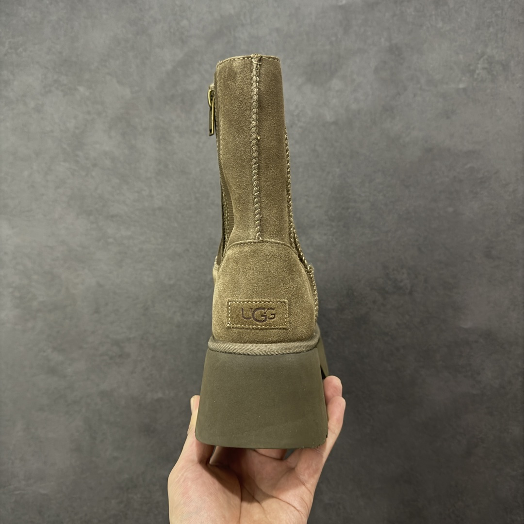 图片[4]-【莞产X1版本】全网最齐ugg130个配色市面顶级版本 1158313 UGG 鱼人厚底铅笔靴 5cm厚底 小红书爆款 厚底羊皮毛一体雪地靴女款 广州外贸大厂生产鞋头到鞋垫真羊皮毛一体独立外盒包装芯片带防水工艺区别市面任何版本 5cm厚底独立原版开发大底羊绒鞋垫冬季保暖外出家居都是很适合的选择进年uug推出款式系列局部偏向年轻消费者喜好也走到时尚潮流穿搭的前沿鞋身材质防泼水涂层翻毛皮鞋面17毫米UGGPURE™植入式羊毛内底轻便防滑舒适橡胶外底带有品牌LOGO商标带全套包装 尺码：35-40-选品中心