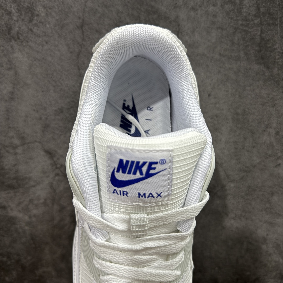 图片[8]-【顶级芯片版】Nike Air Max 90 舒适 复古 合成革减震防滑透气 低帮 休闲跑步鞋 白蓝 FZ7186-100 鞋舌标可扫码 海外欧州过验版 原纸版原楦头 顶级90款问市 开发数月 原版开发 多道QC质检 鞋型完美复刻 原厂级别工艺 正确色卡 正确气垫蓝光 正确大底 独家私模 采用进口头层牛皮拼接 定位高端市场 行业标杆工艺 尺码：40 40.5 41 42 42.5 43 44 44.5 45 46-选品中心