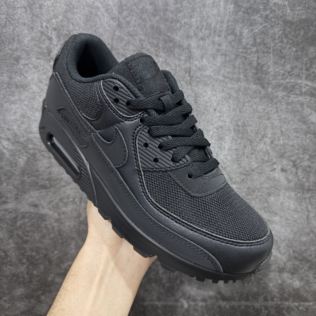 图片[3]-【顶级芯片版】Nike Air Max 90 舒适 复古 合成革减震防滑透气 低帮 休闲跑步鞋 全黑纯黑 CN8490-003 鞋舌标可扫码 海外欧州过验版 原纸版原楦头 顶级90款问市 开发数月 原版开发 多道QC质检 鞋型完美复刻 原厂级别工艺 正确色卡 正确气垫蓝光 正确大底 独家私模 采用进口头层牛皮拼接 定位高端市场 行业标杆工艺 尺码：40 40.5 41 42 42.5 43 44 44.5 45 46-选品中心