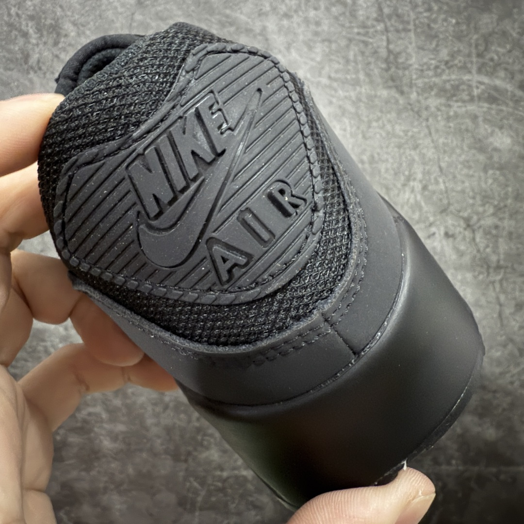 图片[2]-【顶级芯片版】Nike Air Max 90 舒适 复古 合成革减震防滑透气 低帮 休闲跑步鞋 全黑纯黑 CN8490-003 鞋舌标可扫码 海外欧州过验版 原纸版原楦头 顶级90款问市 开发数月 原版开发 多道QC质检 鞋型完美复刻 原厂级别工艺 正确色卡 正确气垫蓝光 正确大底 独家私模 采用进口头层牛皮拼接 定位高端市场 行业标杆工艺 尺码：40 40.5 41 42 42.5 43 44 44.5 45 46-选品中心