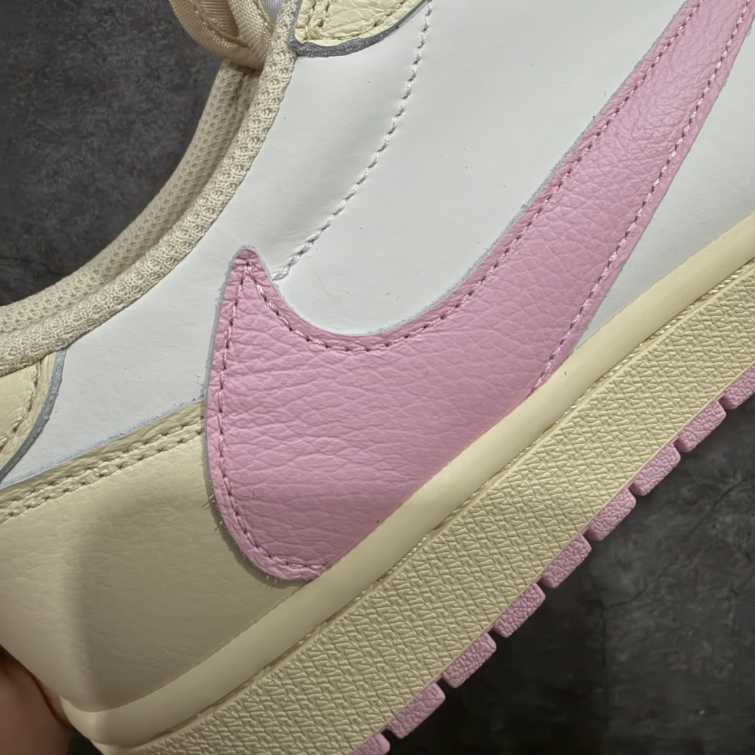 图片[3]-【KZ纯原】Travis Scott x Air Jordan AJ1 Low OG SP TS联名倒钩低帮米黄白粉 IQ7804-101 原材料软头层皮料 国内一线头部知名大厂出品 高端外贸零售专供品质 版型细节完美 原鞋原楦头纸板开发 原厂防尘纸 极致一眼正品既视感 尺码：36-47.5-选品中心