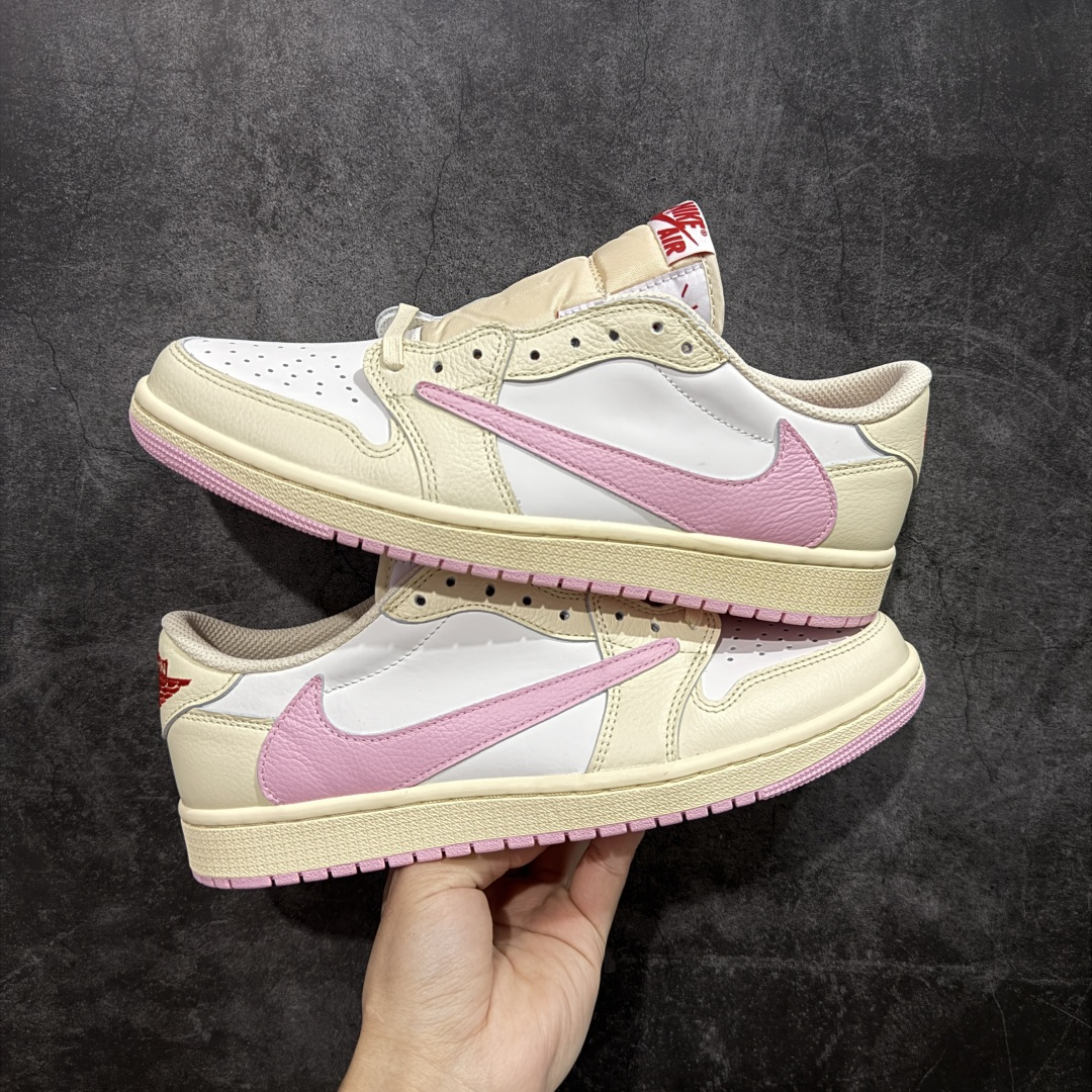 【纯原】Travis Scott x Air Jordan AJ1 Low OG SP TS联名倒钩低帮