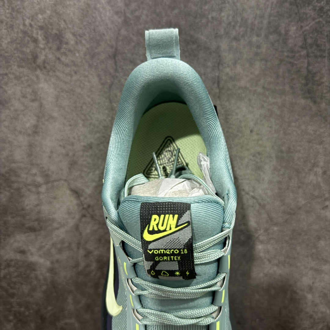图片[8]-【纯原组合底】Nike VOMERO 18 GTX 耐克 舒适减震防滑 低帮跑步鞋 正确组合大底 正确真正gtx防水鞋面 全掌ReactX泡绵中底 前掌和后跟还配备了Air Zoom气垫单元 据说跑起来更快更舒适哦 这次最大的升级点 首次引入了ReactX泡绵 货号：HQ7001-300 尺码：35.5 36 36.5 37.5 38 38.5 39 40 40.5 41 42 42.5 43 44 45 编码：GLB240250-选品中心