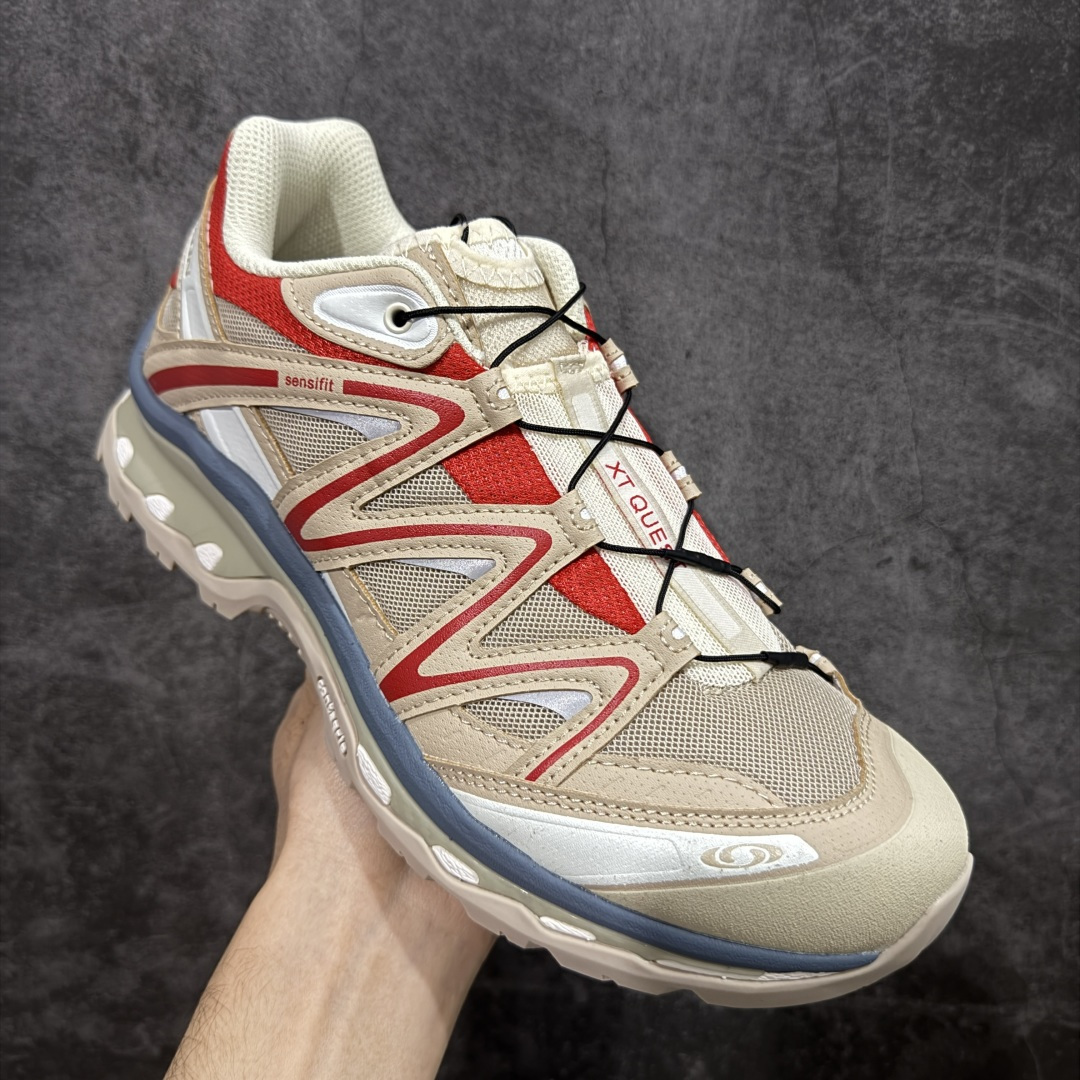 图片[3]-【GD版本】Salomon XT-QUEST ADV 萨洛蒙 时尚 舒适减震防滑耐磨 低帮跑步鞋 男女同款 474787 全新工厂出品 细节清洁度领先市场大部分版本 此版承诺一个月内出现脱胶等重大质量问题 直接换新 耗时半年巨作 全套原纸板楦头开发 原厂特供网布配套加持 确保原汁原味 完美呈现版型 原档数据独家私模五层组合大底 男女鞋同步官方 原装Ortholite轻量化鞋垫 中底布带钢印编号 原厂TPU锁扣 进口港宝加持 后跟自然饱满 还原公司包裹性 基于 SALOMON 初代 XT 鞋身造型并搭载 4D ADVANCED CHASSIS™ 大底打造而成 为这款 XT-QUEST 带来了多项足部控制与保护等功能性 如在运动过程中控制左右晃动的过程而提高稳定性、改善长途越野过程中足中到足尖的过渡、提高感知岩石的精确度以抵抗尖锐物体对脚底的伤害以及采用动态缓冲来增强穿着舒适感 从而减轻疲劳感 使 XT-QUEST 成为一双舒适且安全的户外之履 尺码：36 36.5 37.5 38 38.5 39 40 40.5 41 42 42.5 43 44 44.5 45-选品中心