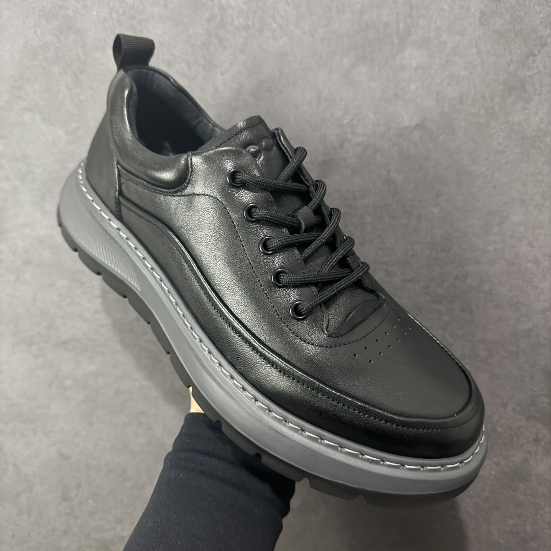 图片[3]-【公司级】ECCO爱步跑步鞋百搭舒适 秋冬新款厚底休闲运动鞋男鞋 灵动系列 黄景瑜同款 品质牛皮鞋面 轻盈柔韧 具有良好的透气性 细腻柔软 简约系带设计 可自由调节松紧 贴合脚型 PU泡沫橡胶大底 抓地力强 具有良好的防滑耐磨性 时尚简约 休闲百搭 货号： 875825 尺码：39 40 41 42 43 44 （皮鞋码）-选品中心