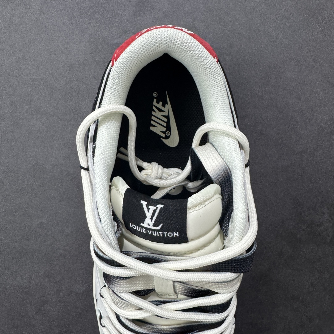 图片[7]-【定制版】Nike SB Dunk Low LV联名 荔纹勾抽绳 周年高端定制 低帮休闲板鞋 CX5050-Y53  #定制鞋盒 大厂纯原品质出货 超高清洁度 皮料切割干净无任何毛边 细节完美   尺码：36 36.5 37.5 38 38.5 39 40 40.5 41 42 42.5 43 44 44.5 45 编码：HXSB350360-选品中心