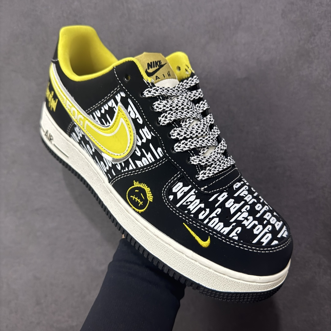 图片[3]-【定制版】Nike Air Force 1\’07 Low 联名 黄勾鬼脸 空军低帮休闲板鞋 SY1388-012  #原楦头原纸板 原装鞋盒 定制五金配件 内置全掌气垫 原厂鞋底  尺码：36 36.5 37.5 38 38.5 39 40 40.5 41 42 42.5 43 44 44.5 45 编码：HXSA310320-选品中心