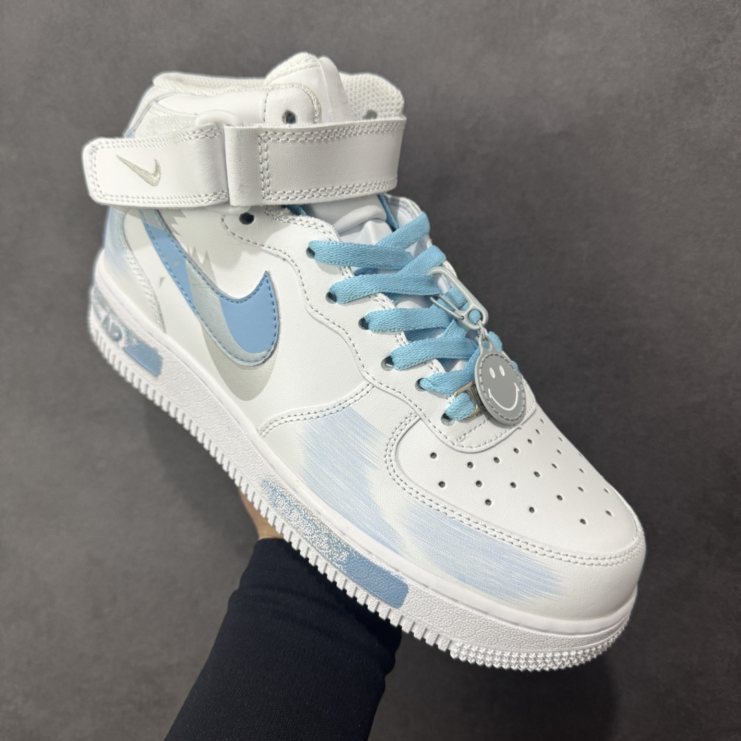 图片[3]-【定制版】Nike Air Force 1\’07 Mid 断勾 喷绘 空军一号中帮休闲板鞋 ZH0316-124  #定制皮料 原厂3D打印 定制鞋盒 原楦原纸板 纯正空军版型 内置全掌气垫  尺码：36 36.5 37.5 38 38.5 39 40 40.5 41 42 42.5 43 44 44.5 45 编码：HXSA330340-选品中心