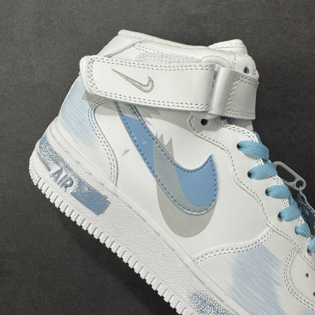 图片[6]-【定制版】Nike Air Force 1\’07 Mid 断勾 喷绘 空军一号中帮休闲板鞋 ZH0316-124  #定制皮料 原厂3D打印 定制鞋盒 原楦原纸板 纯正空军版型 内置全掌气垫  尺码：36 36.5 37.5 38 38.5 39 40 40.5 41 42 42.5 43 44 44.5 45 编码：HXSA330340-选品中心