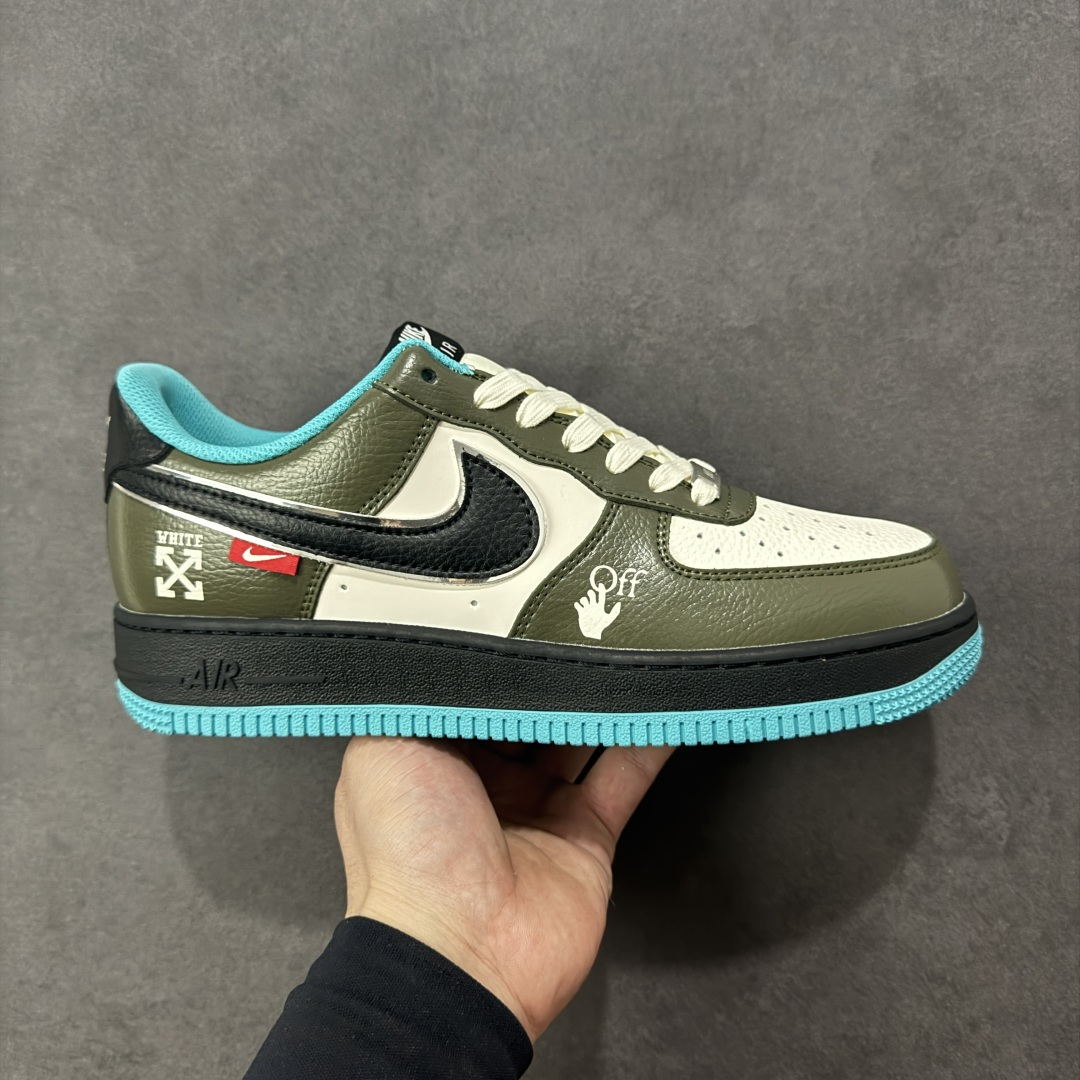 【定制版】Nike Air Force 1\'07 Low 联名 双拼黑绿蓝 空军低帮休闲板鞋 QW5836-022 #原楦头原纸板 原装鞋盒 定制五金配件 内置全掌气垫 原厂鞋底 尺码:36 36.5 37.5 38 38.5 39 40 40.5 41 42 42.5 43 44 44.5 45 编码:HXSB310320-选品中心