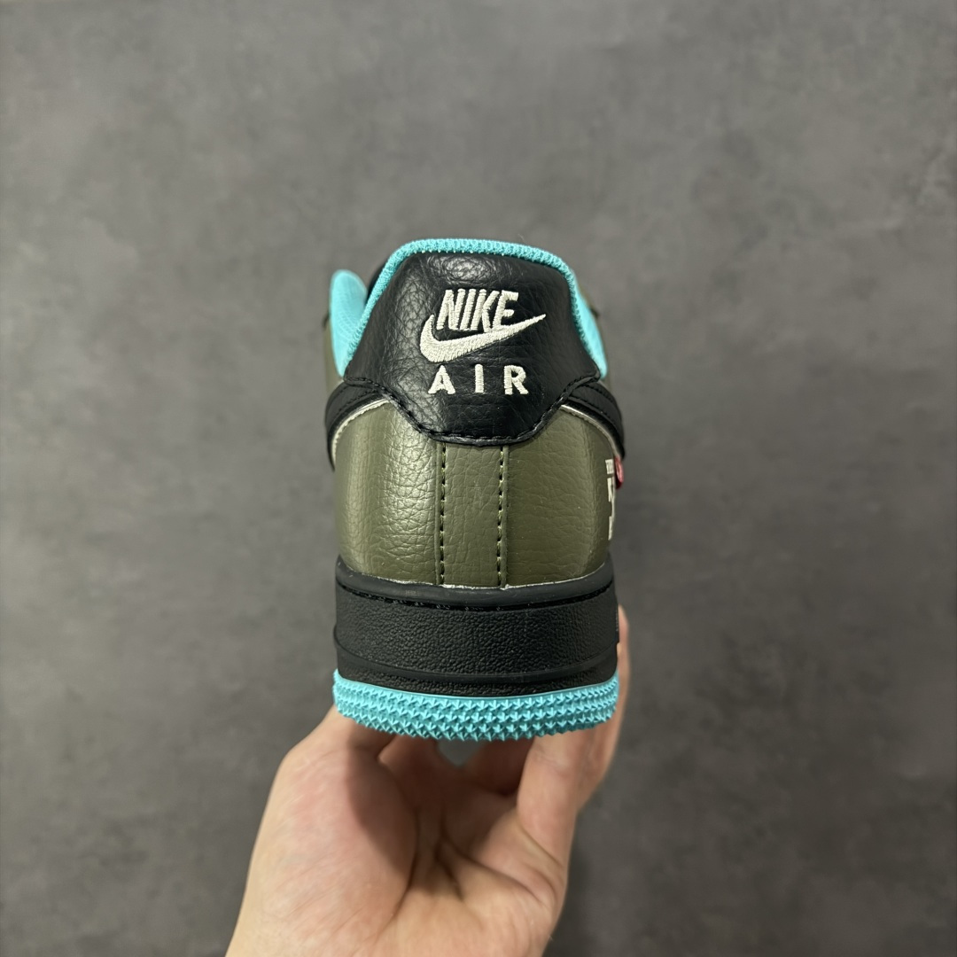 图片[4]-【定制版】Nike Air Force 1\’07 Low 联名 双拼黑绿蓝 空军低帮休闲板鞋 QW5836-022  #原楦头原纸板 原装鞋盒 定制五金配件 内置全掌气垫 原厂鞋底  尺码：36 36.5 37.5 38 38.5 39 40 40.5 41 42 42.5 43 44 44.5 45 编码：HXSB310320-选品中心