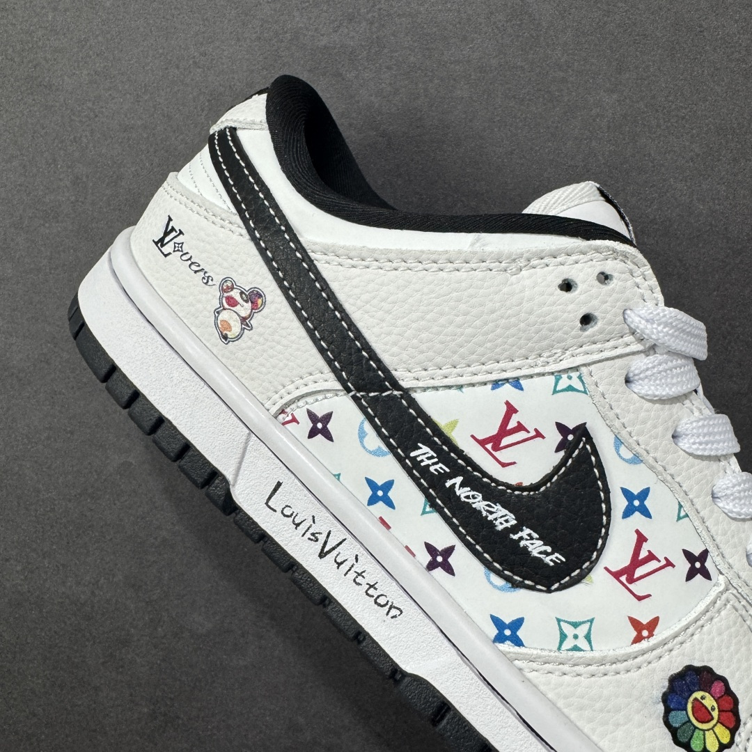 图片[6]-【定制版】NK SB Dunk Low“LV联名——白黑” 高端定制 低帮休闲板鞋 定制鞋盒 Ortholite鞋垫透气防臭 大厂纯原品质出货 超高清洁度 皮料切割干净无任何毛边 细节完美 货号：YF9511-908 尺码： 36 36.5 37.5 38 38.5 39 40 40.5 41 42 42.5 43 44 44.5 45 编码：HXSB330340-选品中心