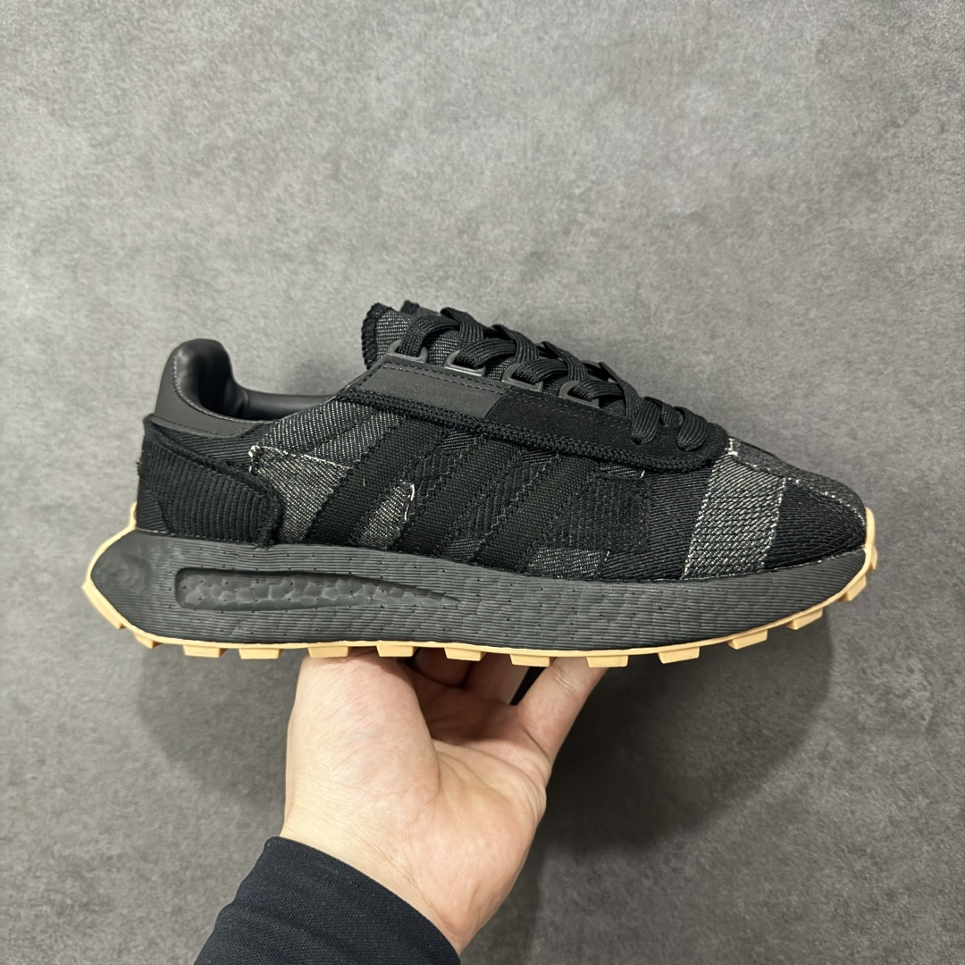 【公司级】adidas Originals Retropy E5 唐老鸭联名款 爆米花 速度轻盈复古系列百搭透气休闲运动慢跑鞋。全新BOOST轻量缓震鞋底材质# 轻盈又不失动感 货号:GX6013 尺码:39-45 编码:JJB240250-选品中心
