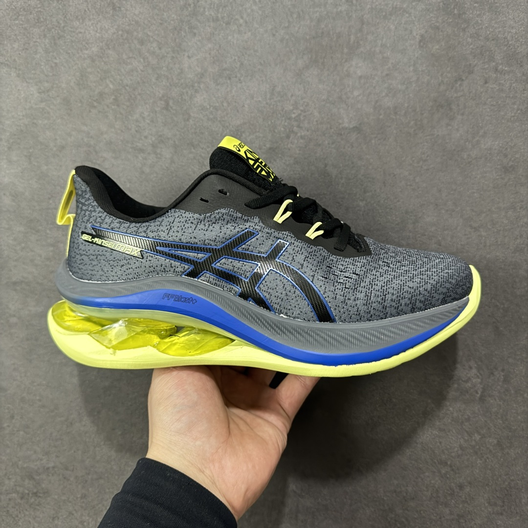 【公司级】Asics GEL-KINSEI MAX 亚瑟士专业跑鞋 #采用工程弹性双层再生针织密度鞋面材质,后跟3D可视GEL缓震乳胶物料 #升级FF BLAST PLUS全新缓震中底部位科技材质,外置高耐磨橡胶外底 稳步升级 货号:1011B696-021 尺码:40-45-选品中心