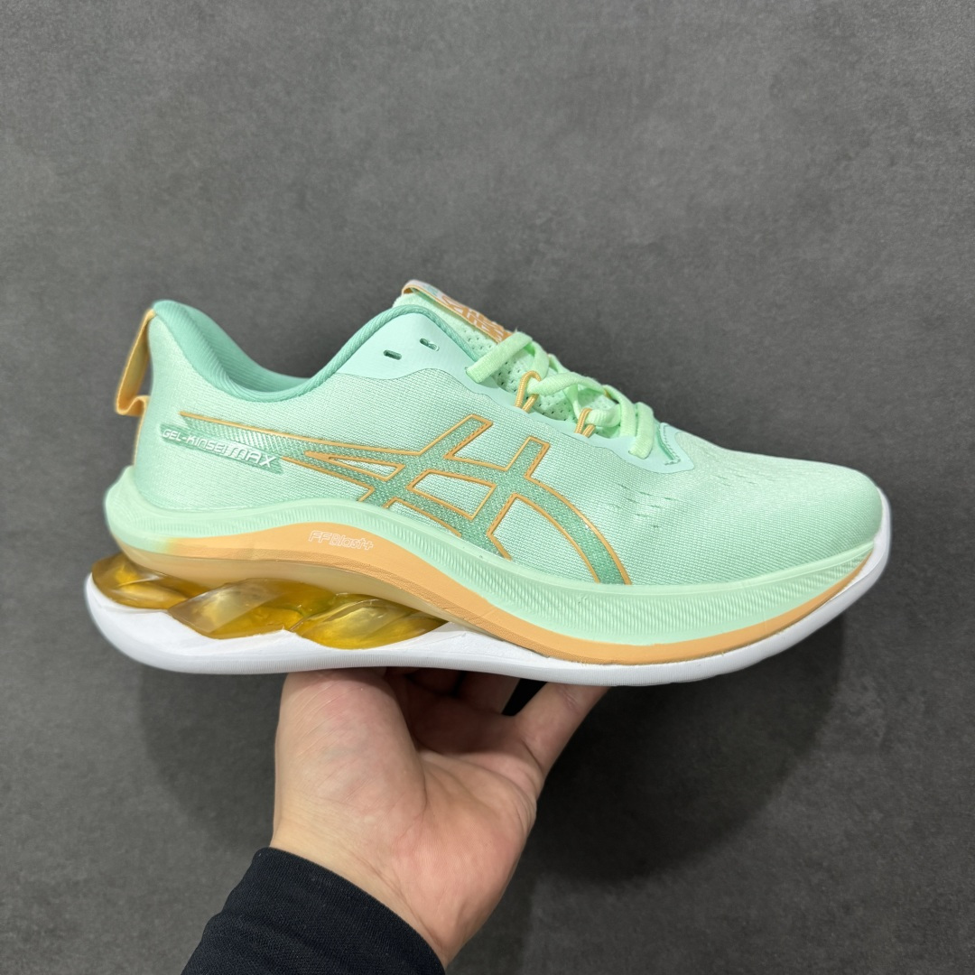 【公司级】Asics GEL-KINSEI MAX 亚瑟士专业跑鞋 #采用工程弹性双层再生针织密度鞋面材质,后跟3D可视GEL缓震乳胶物料 #升级FF BLAST PLUS全新缓震中底部位科技材质,外置高耐磨橡胶外底 稳步升级 货号:1012B512-300 尺码:40-45-选品中心