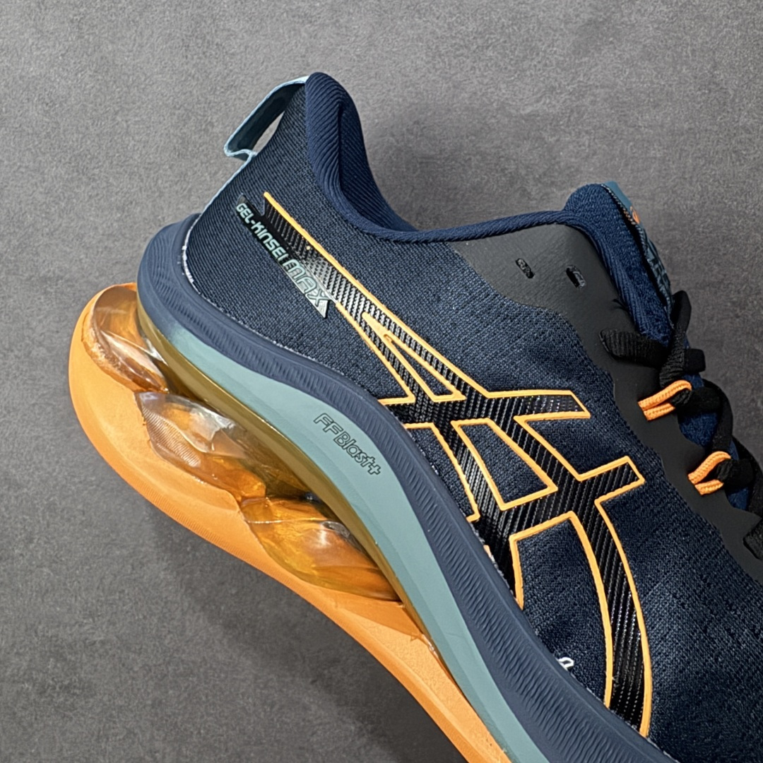 图片[6]-【公司级】Asics GEL-KINSEI MAX 亚瑟士专业跑鞋 #采用工程弹性双层再生针织密度鞋面材质，后跟3D可视GEL缓震乳胶物料 #升级FF BLAST PLUS全新缓震中底部位科技材质，外置高耐磨橡胶外底 稳步升级 货号：1011B696-400 尺码：40-45-选品中心