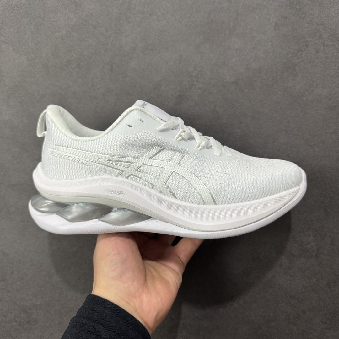 【公司级】Asics GEL-KINSEI MAX 亚瑟士专业跑鞋 #采用工程弹性双层再生针织密度鞋面材质,后跟3D可视GEL缓震乳胶物料 #升级FF BLAST PLUS全新缓震中底部位科技材质,外置高耐磨橡胶外底 稳步升级 货号:1012B512-100 尺码:40-45-选品中心