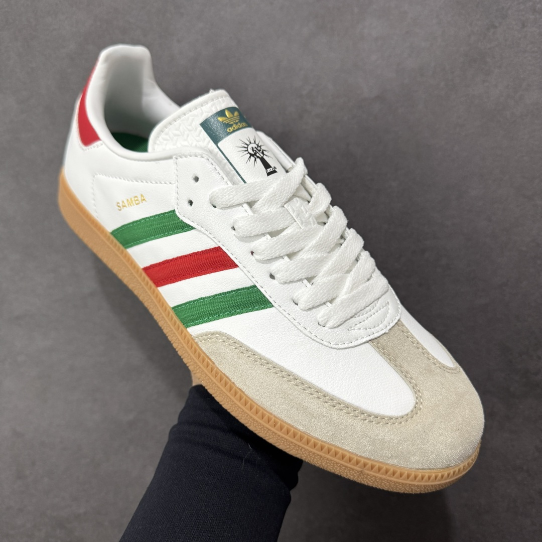 图片[3]-【公司级】Adidas三叶草SAMBA OG 休闲板鞋 性价比天花板 该鞋款鞋面采用多种材料拼接(缝/车线) Superstar系列又备受众多滑板爱好者的青睐 这款Superstar经典鞋 沿用50年来的贝壳鞋头样式 继往开来 采用皮革鞋面和浑厚全包大底设计 烫金徽标伴你在滑板上留下“流星”般绚丽的轨迹 货号： HQ4951 尺码： 36 36.5 37.5 38 38.5 39 40 40.5 41 42 42.5 43 44 44.5 45 编码：YQA170180-选品中心