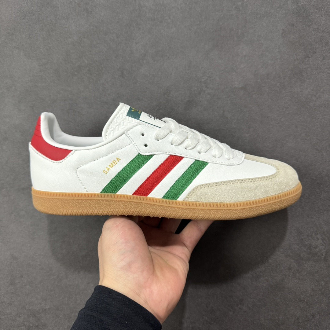 【公司级】Adidas三叶草SAMBA OG 休闲板鞋 性价比天花板 该鞋款鞋面采用多种材料拼接(缝/车线) Superstar系列又备受众多滑板爱好者的青睐 这款Superstar经典鞋 沿用50年来的贝壳鞋头样式 继往开来 采用皮革鞋面和浑厚全包大底设计 烫金徽标伴你在滑板上留下“流星”般绚丽的轨迹 货号: HQ4951 尺码: 36 36.5 37.5 38 38.5 39 40 40.5 41 42 42.5 43 44 44.5 45 编码:YQA170180-选品中心