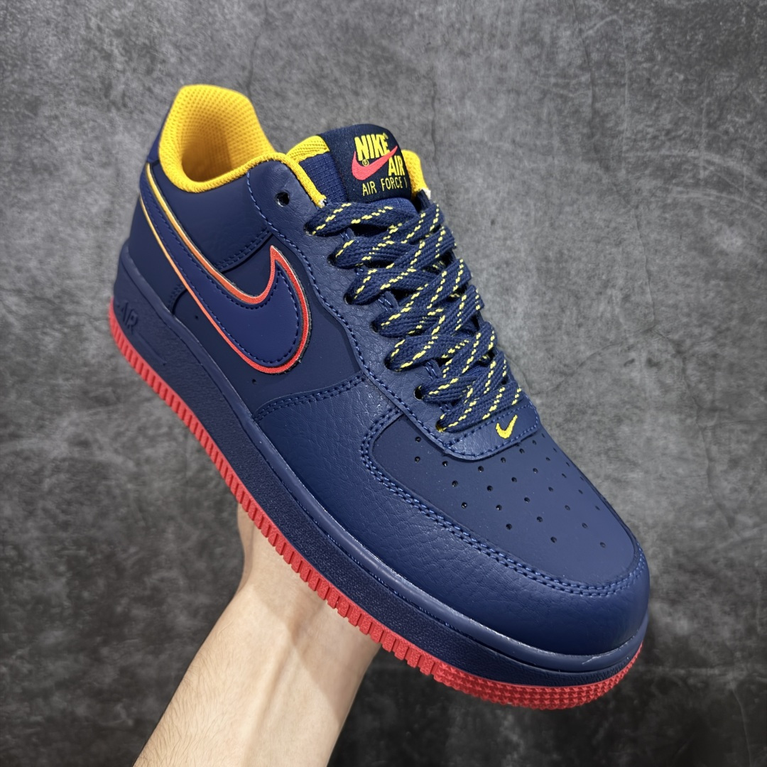 图片[3]-【公司级】Nike Air Force 1 Low 07 \”Retro Pack\” 蓝黄红 原楦头原纸板 打造纯正低帮空军版型 专注外贸渠道 全掌内置蜂窝气垫 原盒配件 原厂中底钢印、拉帮完美 货号：HV5752 410 尺码：36 36.5 37.5 38 38.5 39 40 40.5 41 42 42.5 43 44 44.5 45-选品中心