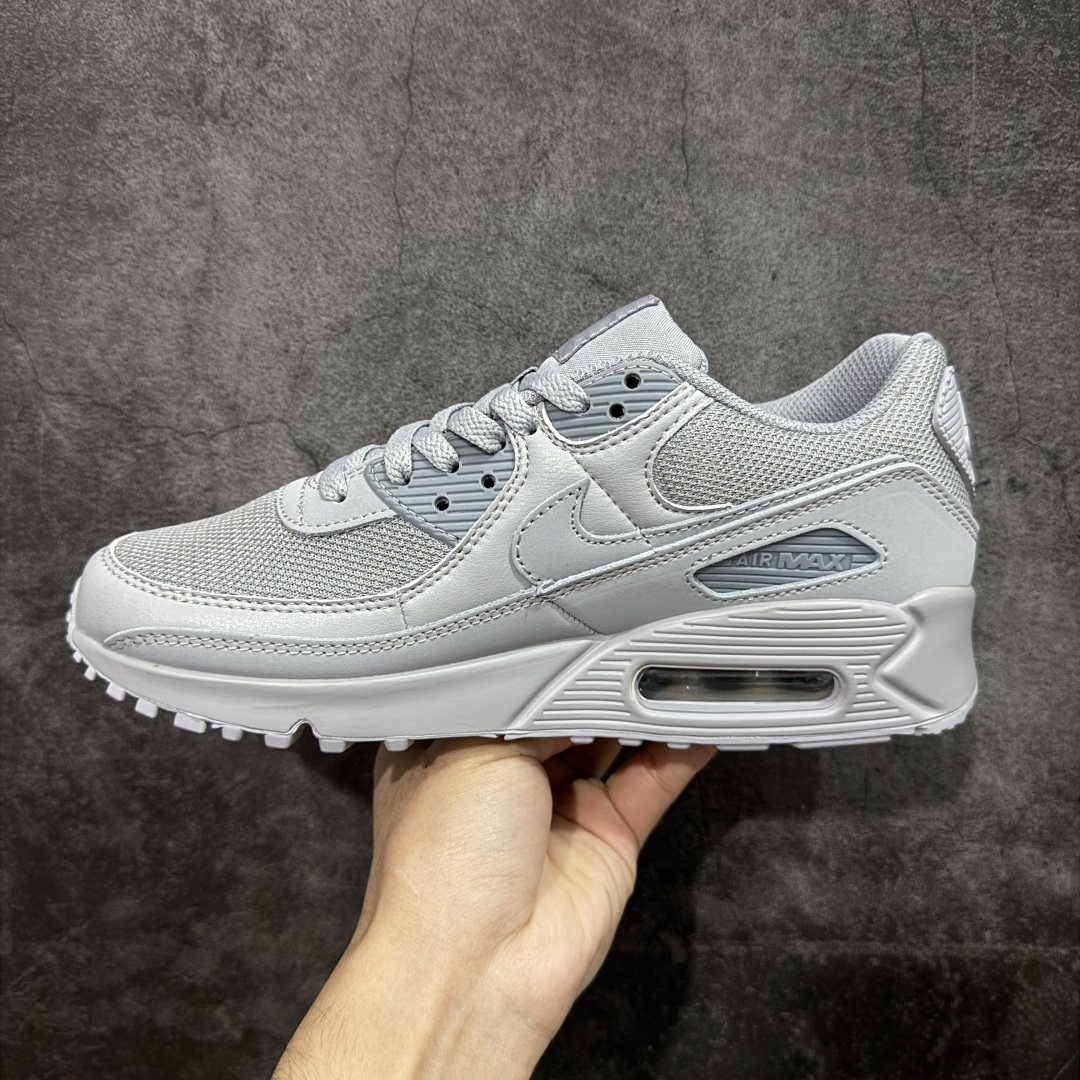 图片[2]-【顶级芯片版】Nike Air Max 90 舒适 复古 合成革减震防滑透气 低帮 休闲跑步鞋 灰色 CN8490-001 鞋舌标可扫码 海外欧州过验版 原纸版原楦头 顶级90款问市 开发数月 原版开发 多道QC质检 鞋型完美复刻 原厂级别工艺 正确色卡 正确气垫蓝光 正确大底 独家私模 采用进口头层牛皮拼接 定位高端市场 行业标杆工艺 尺码：40 40.5 41 42 42.5 43 44 44.5 45 46-选品中心
