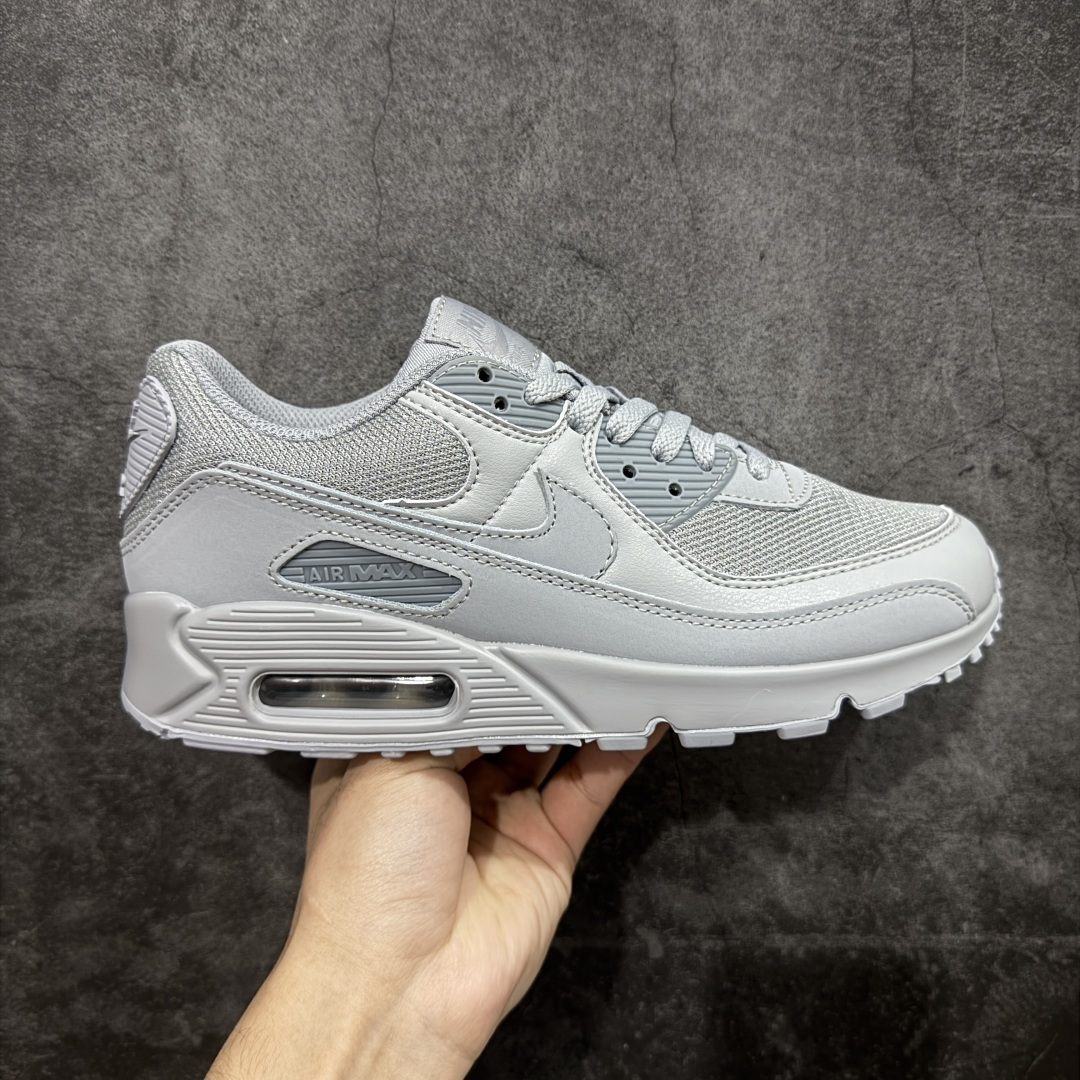 【顶级芯片版】Nike Air Max 90 舒适 复古 合成革减震防滑透气 低帮 休闲跑步鞋 灰色 CN8490-001 鞋舌标可扫码 海外欧州过验版 原纸版原楦头 顶级90款问市 开发数月 原版开发 多道QC质检 鞋型完美复刻 原厂级别工艺 正确色卡 正确气垫蓝光 正确大底 独家私模 采用进口头层牛皮拼接 定位高端市场 行业标杆工艺 尺码：40 40.5 41 42 42.5 43 44 44.5 45 46-选品中心