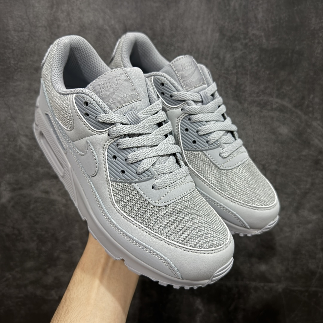 【顶级芯片版】Nike Air Max 90 舒适 复古 合成革减震防滑透气 低帮 休闲跑步鞋 灰色 CN8490-001 鞋舌标可扫码 海外欧州过验版 原纸版原楦头 顶级90款问市 开发数月 原版开发 多道QC质检 鞋型完美复刻 原厂级别工艺 正确色卡 正确气垫蓝光 正确大底 独家私模 采用进口头层牛皮拼接 定位高端市场 行业标杆工艺 尺码：40 40.5 41 42 42.5 43 44 44.5 45 46-选品中心