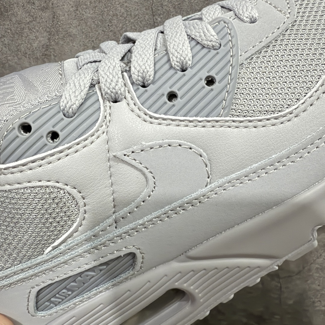 图片[4]-【顶级芯片版】Nike Air Max 90 舒适 复古 合成革减震防滑透气 低帮 休闲跑步鞋 灰色 CN8490-001 鞋舌标可扫码 海外欧州过验版 原纸版原楦头 顶级90款问市 开发数月 原版开发 多道QC质检 鞋型完美复刻 原厂级别工艺 正确色卡 正确气垫蓝光 正确大底 独家私模 采用进口头层牛皮拼接 定位高端市场 行业标杆工艺 尺码：40 40.5 41 42 42.5 43 44 44.5 45 46-选品中心