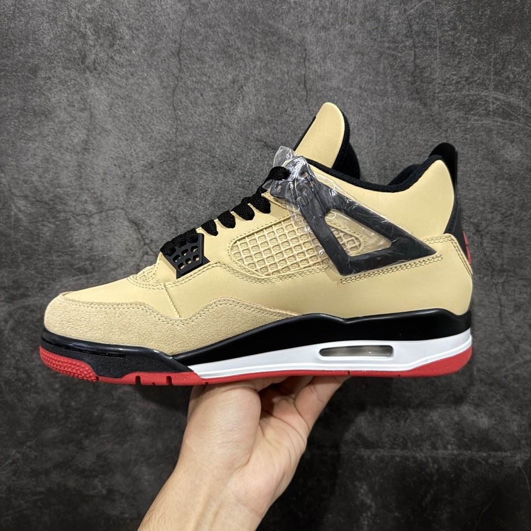 图片[2]-【纯原F版】Air Jordan AJ4 Retro 卡其黑 工厂全新出货 全新品质 原来的货都没了 懂得都懂 原楦原纸板同源开发 完美呈现乔4的版型 内侧正确双色网格 还原细节 正确气垫颜色 正确网格工艺 正确拉帮工艺 全鞋原装材料制作 原档案原模具打造 货号：IH2094 200 尺码：36-48.5-选品中心
