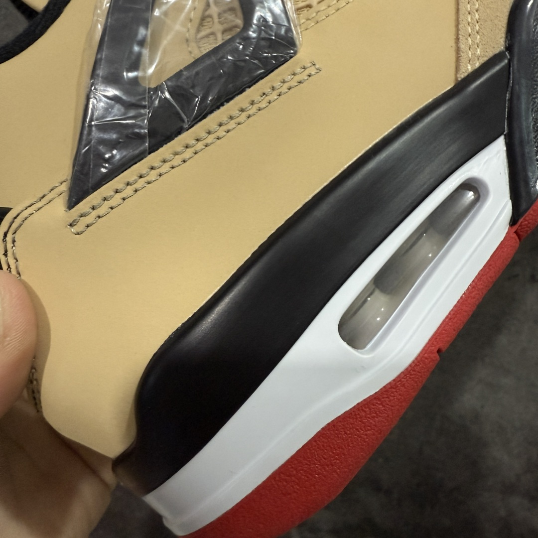 图片[3]-【纯原F版】Air Jordan AJ4 Retro 卡其黑 工厂全新出货 全新品质 原来的货都没了 懂得都懂 原楦原纸板同源开发 完美呈现乔4的版型 内侧正确双色网格 还原细节 正确气垫颜色 正确网格工艺 正确拉帮工艺 全鞋原装材料制作 原档案原模具打造 货号：IH2094 200 尺码：36-48.5-选品中心