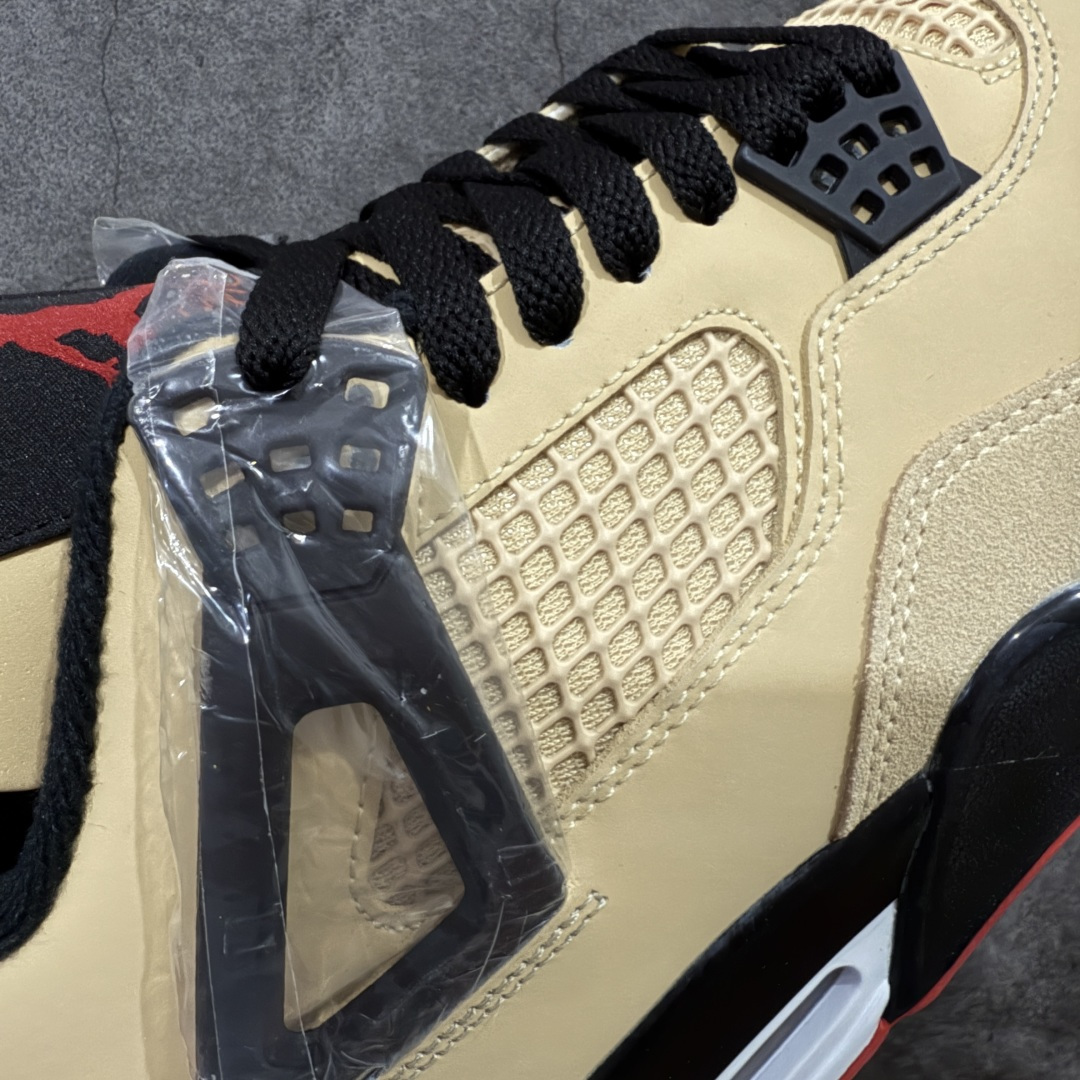 图片[4]-【纯原F版】Air Jordan AJ4 Retro 卡其黑 工厂全新出货 全新品质 原来的货都没了 懂得都懂 原楦原纸板同源开发 完美呈现乔4的版型 内侧正确双色网格 还原细节 正确气垫颜色 正确网格工艺 正确拉帮工艺 全鞋原装材料制作 原档案原模具打造 货号：IH2094 200 尺码：36-48.5-选品中心