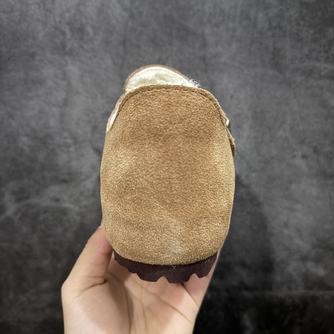 图片[4]-【纯原H版】Birkenstock\\t 勃肯/博肯软木软底全包 半拖 羊毛一体拖鞋 十年ZP代工厂老师傅工艺 纯手工打造原汁原味博肯 市场最强版 没有之一 鞋面设计：选用陸丰A级进口羊皮毛，质地细腻，手感丰满；尺寸间障均匀，柔软，深度保暖；吸湿，进气，排汗 鞋子内里：化质澳洲羔羊皮分子结构可将水蒸气吸进多孔构体中，吸湿性好，透气性极住，保持脚底干爽 鞋底设计：型模EVA极富弹性，加持胎面设计，升级版独家私模，柔软回弹性好，耐折耐磨，防滑防踢 尺码： 35 36 37 38 39 40 41 42 43 44 45-选品中心